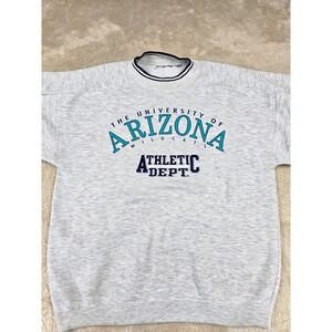 Vintage University of Arizona Wildcats Athletic Dept Gray Sweatshirt Men L